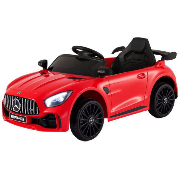 Aplusliving-12V Kids Electric Ride On Car Mercedes AMG GTR Red Toy with Remote Control