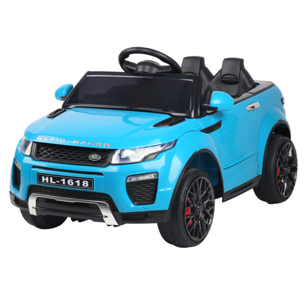 Aplusliving-Kids 12V Electric SUV Ride On Car Toy with Remote Control Blue Safety Belt