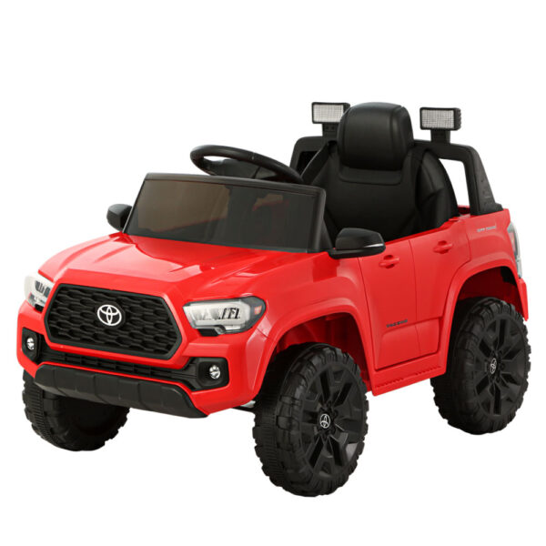 Aplusliving-Kids 12V Electric Ride On Car Tacoma Jeep Off Road Toy Red with Remote Control