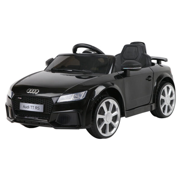 Aplusliving-TT RS Kids Electric Ride On Car 12V Black with Remote Control Safety Belt