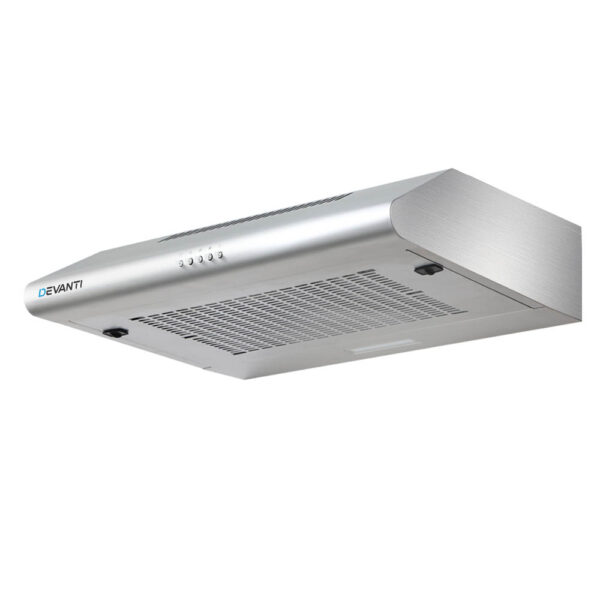 Aplusliving-60cm Stainless Steel Range Hood 600mm Kitchen Extractor Fan 3 Speed LED Light