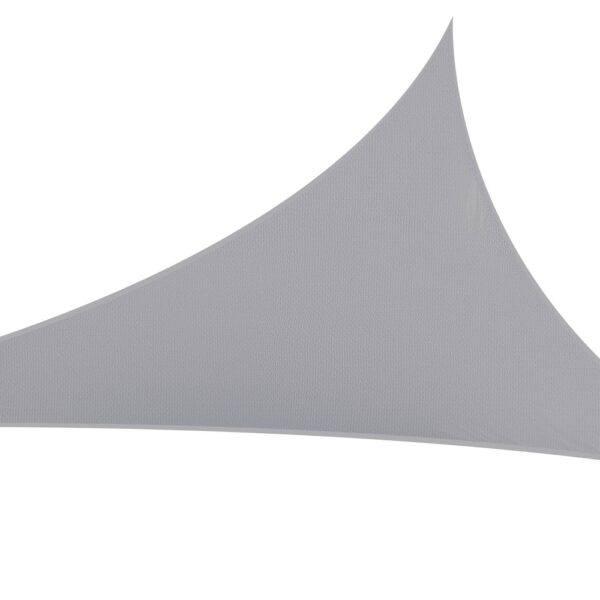 Aplusliving-Waterproof Shade Sail Grey Triangle 4x4x4m UV Blockage Weather Resistant