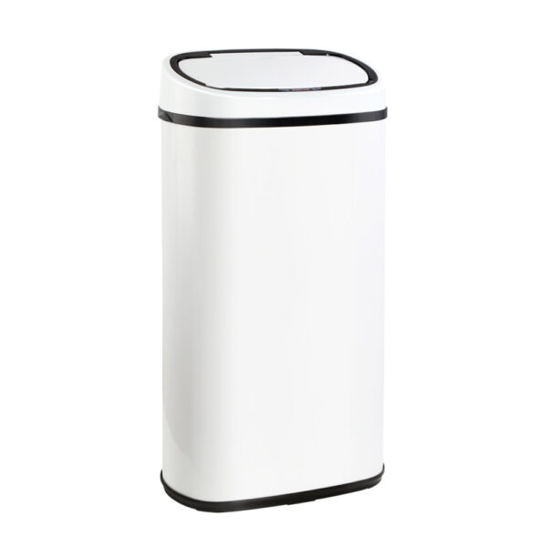 Aplusliving-58L Automatic Sensor Trash Can White Hands Free Soft Open Close Odor Free Bin