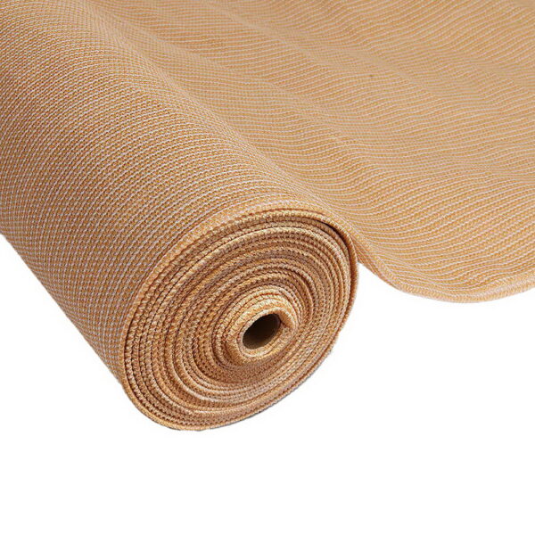 Aplusliving-UV Stabilized 90% Shade Block Cloth 1.83x10m Heavy Duty Beige for Garden Farm