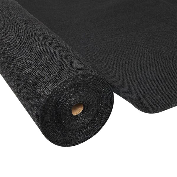 Aplusliving-70% UV Shade Cloth Roll 1.83x50m Heavy Duty Black Knitted Fabric for Garden