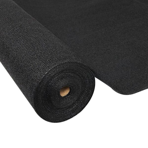 Aplusliving-UV Stabilized 90% Shade Cloth 3.66x30m Heavy Duty Black Knitted Fabric Roll