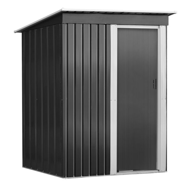 Aplusliving-Outdoor Garden Shed 1.62x0.86M Storage Workshop Metal Sliding Door Corrosion Res