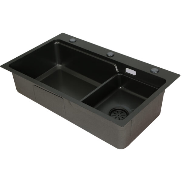 Aplusliving-304 Stainless Steel Kitchen Sink 750x450mm Undermount Topmount Bowl