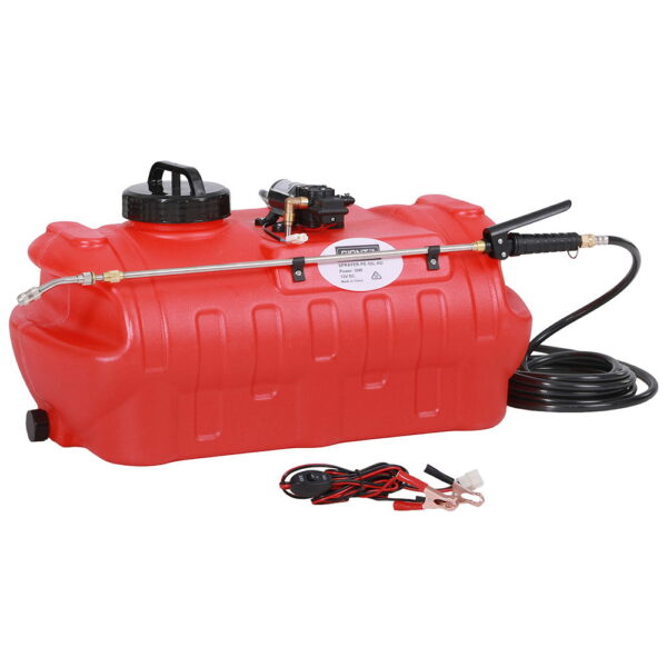 Aplusliving-ATV Weed Sprayer Red 50L Self-priming Pump Durable Adjustable Nozzle