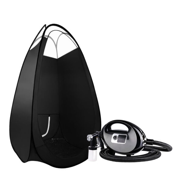 Aplusliving-HVLP Sunless Spray Tan Machine Kit with Pop Up Tent and Fixed Speed Gun