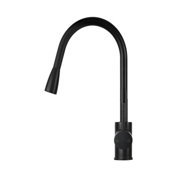 Aplusliving-Black Kitchen Mixer Tap 360 Swivel 5L/M WELS 5 Star Pull Out Spray Faucet