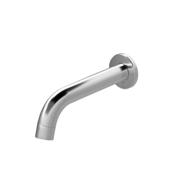 Aplusliving-Contemporary Wall Mounted Bathroom Spout Tap Chrome Finish WaterMark Approved