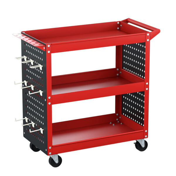 Aplusliving-3 Tier Rolling Tool Cart Trolley Workshop Storage Organizer 150kg Capacity