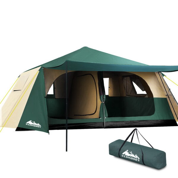 Aplusliving-8 Person Family Camping Tent Instant Pop Up Hiking Dome Waterproof UV Resistant