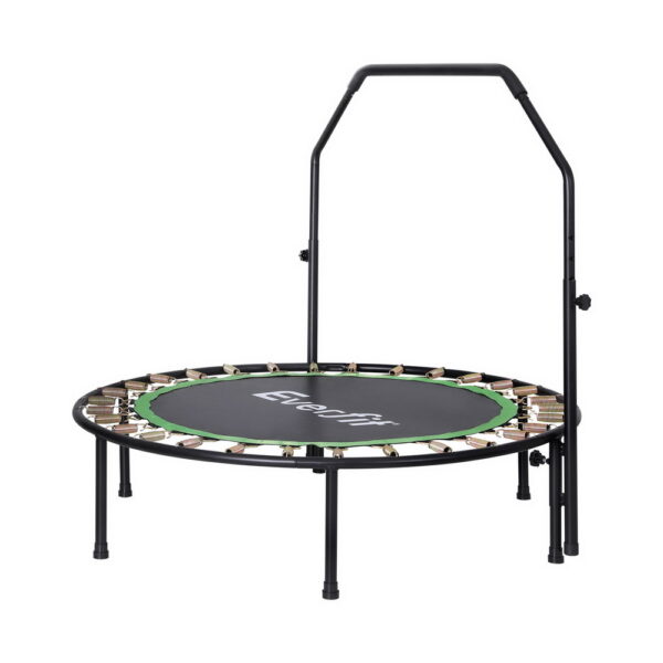 Aplusliving-48inch Round Trampoline Kids Exercise Fitness Adjustable Handrail Green Easy Ass