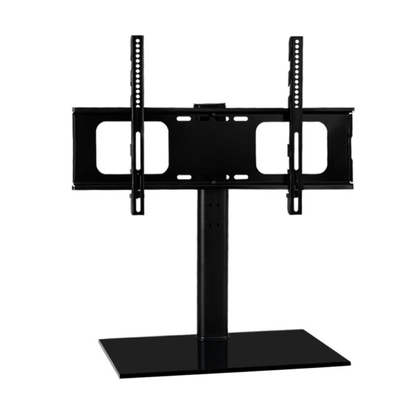 Aplusliving-32 55 TV Stand Swivel Mount Flexible VESA Tempered Glass Metal Frame 30KG