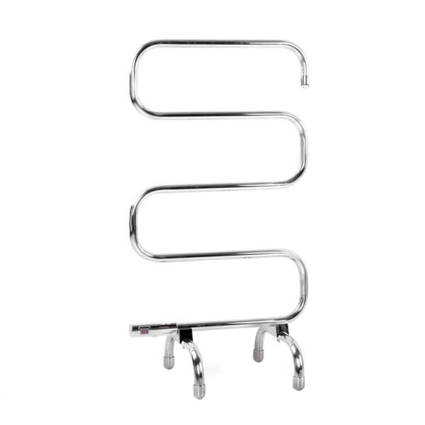 Aplusliving-Freestanding 5 Bar Electric Heated Towel Rack 220W Stainless Steel 40 50°C