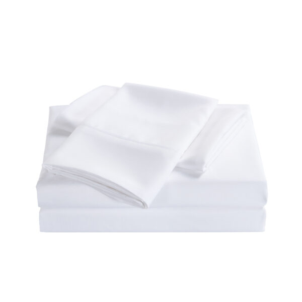 Aplusliving-2000 Thread Count Bamboo Cooling Sheet Set Ultra Soft Bedding Queen White