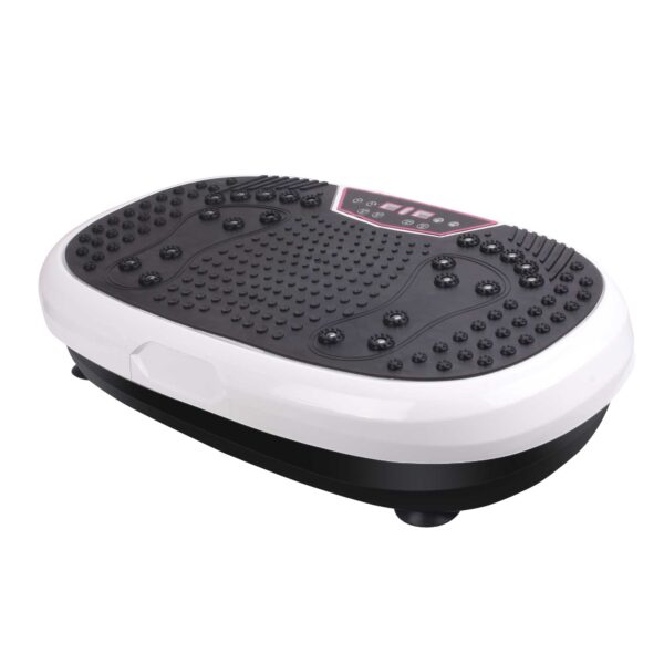 Aplusliving-Mini Vibration Platform Magnet Therapy Exercise Plate White 99 Speed Levels Remo