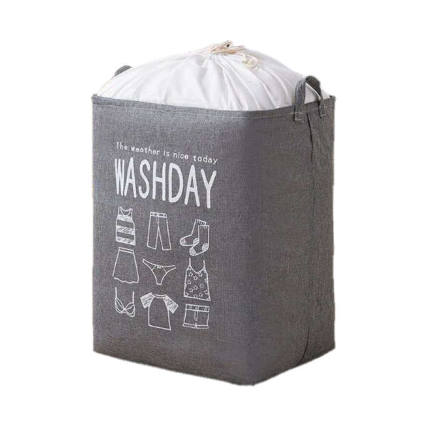 Aplusliving-Ex-Large Capacity Collapsible Laundry Basket Foldable Hamper Linen Grey 43x32x51