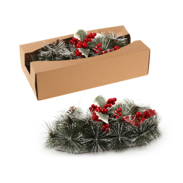 Aplusliving-Christmas Floral Table Arrangements Red Berries Pine Cones Large Holiday Decorat