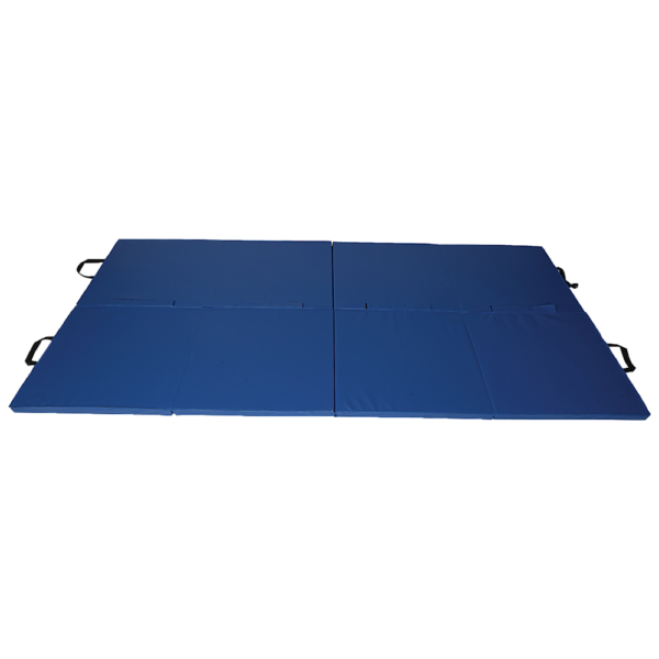 Aplusliving-240x122cm Blue Folding Exercise Mat for Gymnastics Yoga Martial Arts Judo