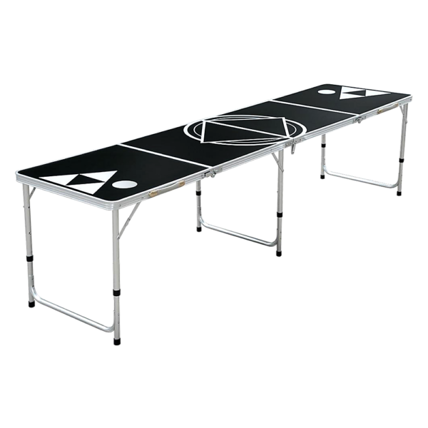 Aplusliving-8ft Professional Beer Pong Table Lightweight Portable Pop Up Competition Specs E