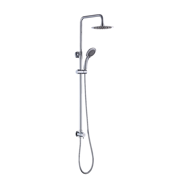 Aplusliving-8 Rain Shower Head Set Dual Heads High Pressure Hand Held Water Efficient Chrome