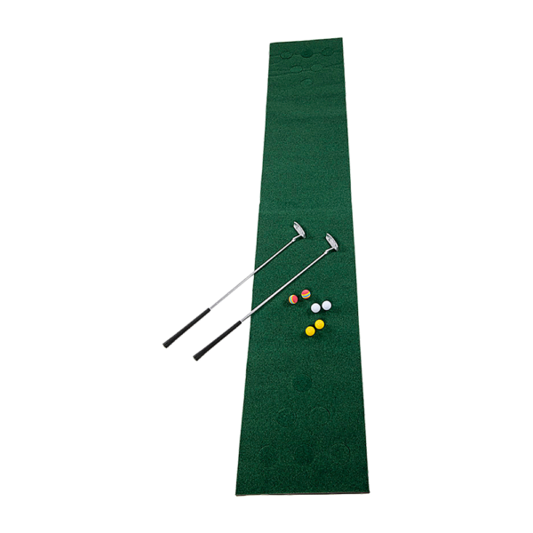 Aplusliving-Fun Golf Beer Pong Game Toy Set with Green Putting Matt Putters and Balls