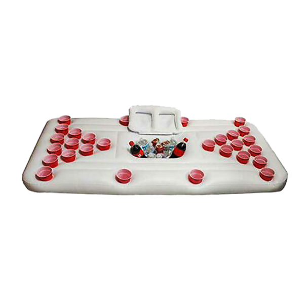 Aplusliving-Inflatable Beer Pong Raft Floating Pool Party Game Table Lounge Toy PVC Material