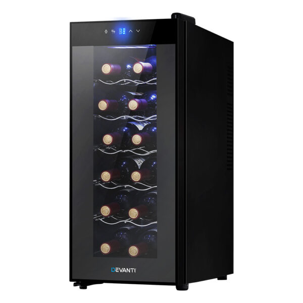 Aplusliving-High Precision Thermoelectric Wine Cooler Fridge with UV Resistant Glass Door