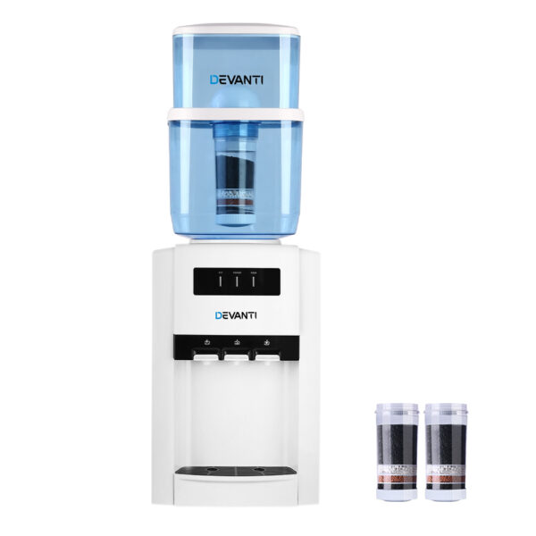 Aplusliving-Bench Top Water Cooler Dispenser Purifier Hot Cold Three Tap with Replacement Fi