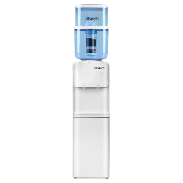 Aplusliving-Top Loading Water Cooler Dispenser Hot Cold Taps Large Capacity with Filtration