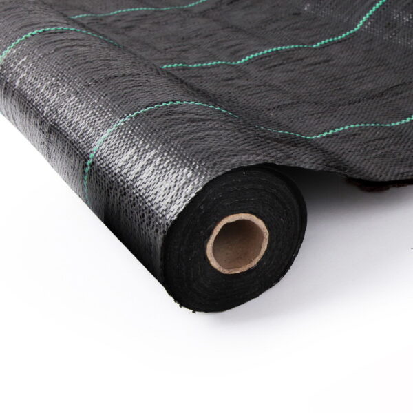 Aplusliving-Weed Control Mat Durable UV Resistant Woven Fabric Gardening Black Roll