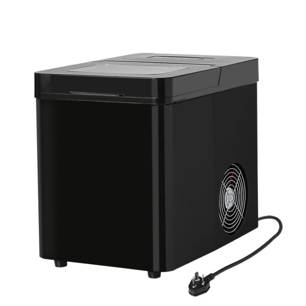 Aplusliving-Portable Countertop Ice Maker 15kg Daily Self-Cleaning Black Low Noise Easy to U