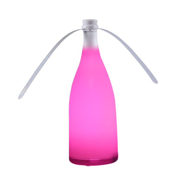 Aplusliving-LED Fly Repellent Fan Quiet Operation USB Rechargeable Pink Lightweight Indoor O