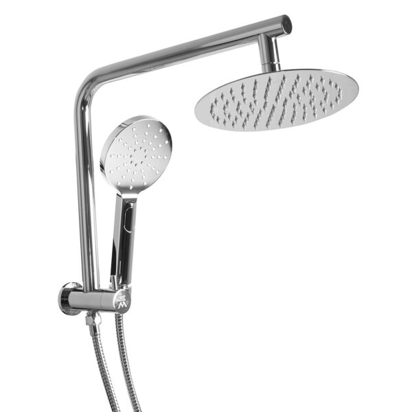 Aplusliving-Luxurious Rain Shower System with Handheld Head Brass Stainless Steel Easy Insta