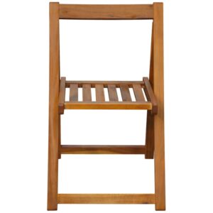 Aplusliving-Folding Garden Chairs 2 pcs Solid Acacia Wood