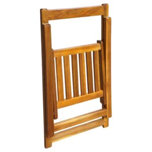 Aplusliving-Folding Garden Chairs 2 pcs Solid Acacia Wood