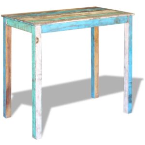 Aplusliving-Bar Table Solid Reclaimed Wood 115x60x107 cm