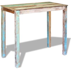 Aplusliving-Bar Table Solid Reclaimed Wood 115x60x107 cm