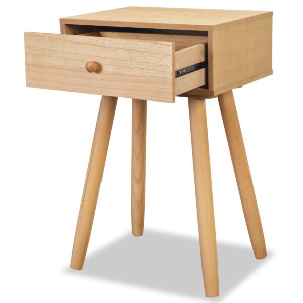 Aplusliving-Bedside Tables 2 pcs Solid Pinewood 40x30x61 cm Brown