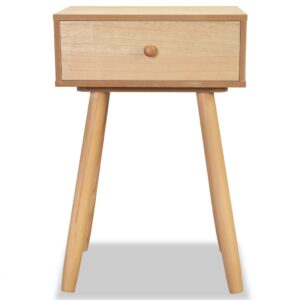 Aplusliving-Bedside Tables 2 pcs Solid Pinewood 40x30x61 cm Brown