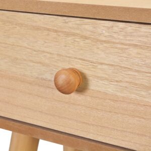 Aplusliving-Bedside Tables 2 pcs Solid Pinewood 40x30x61 cm Brown