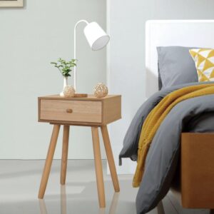 Aplusliving-Bedside Tables 2 pcs Solid Pinewood 40x30x61 cm Brown