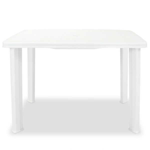 Aplusliving-Garden Table White 101x68x72 cm Plastic