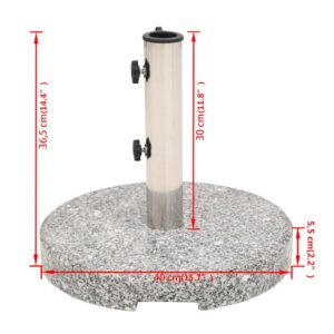 Aplusliving-Parasol Base Granite Round 20 kg