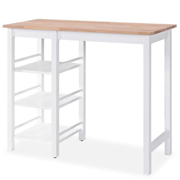 Aplusliving-Bar Set 3 Pieces MDF White