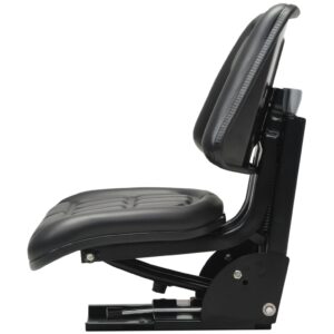 Aplusliving-Tractor Seat with Suspension Black