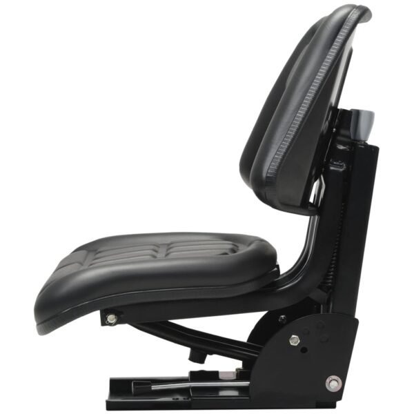 Aplusliving-Tractor Seat with Suspension Black